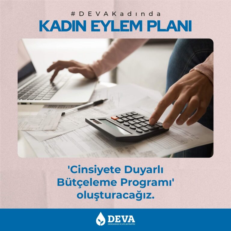 Program Bütçe altında, 'Cinsiyete Duyarlı Bütçeleme Programı' oluşturacağız.