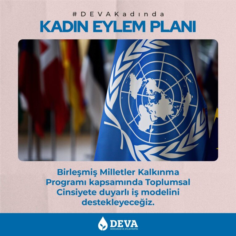 Birleşmiş Milletler Kalkınma Programı kapsamında Toplumsal Cinsiyete duyarlı iş modelini destekleyeceğiz.