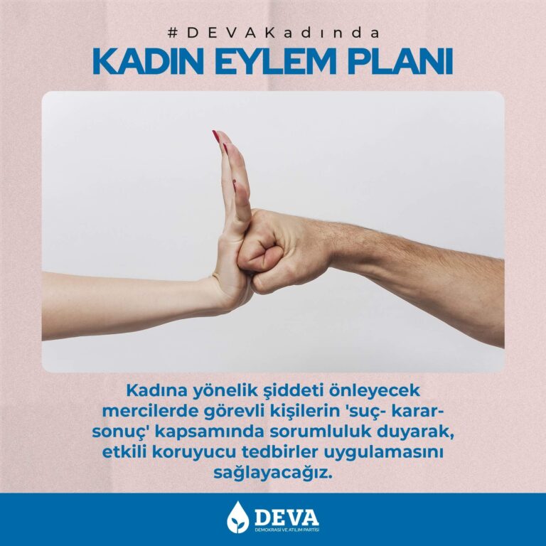 Kadına yönelik şiddeti önleyecek mercilerde görevli kişilerin 'suç- karar- sonuç' kapsamında sorumluluk duyarak, etkili koruyucu tedbirler uygulamasını sağlayacağız.