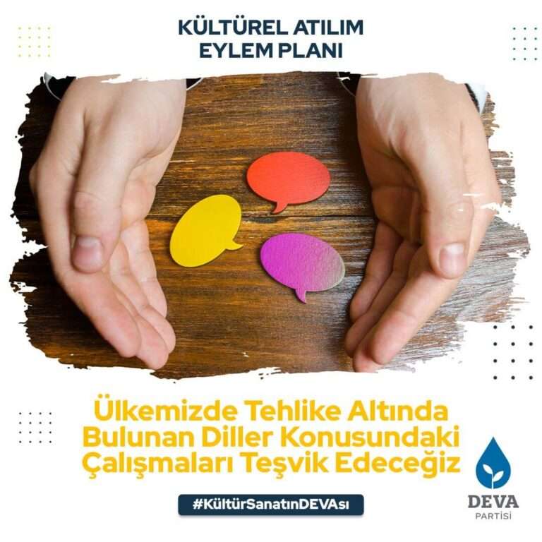 UNESCO'nun "Tehlike Altındaki Diller Atlası" verilerine göre ülkemizde 18 dil yok olma tehlikesi ile karşı karşıya; bu dillerin korunması için gerekli tüm çalışmaları yürüteceğiz.