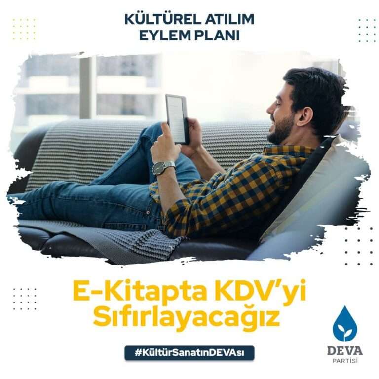 E-Kitapta KDV’yi sıfırlayacağız.