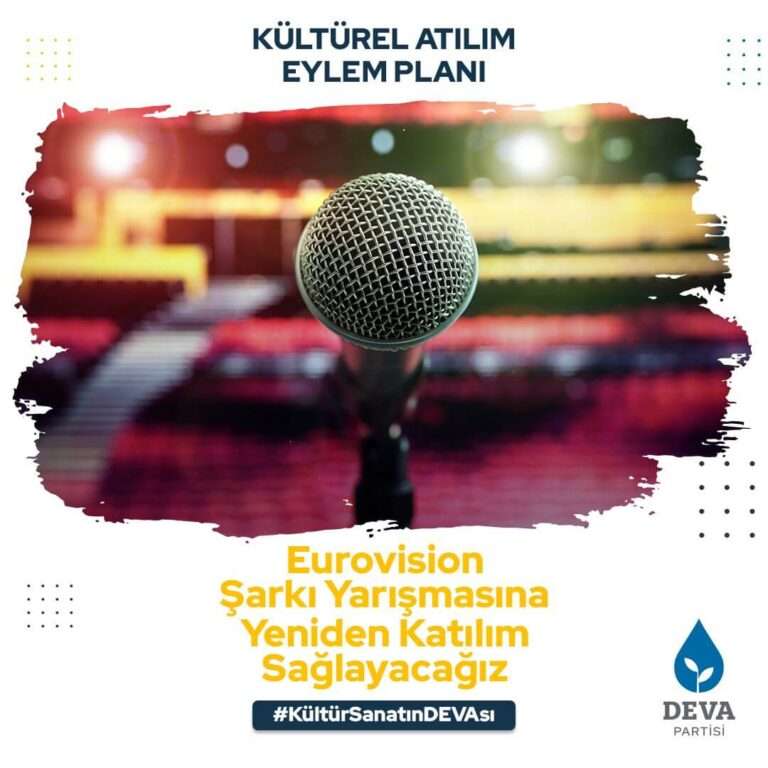 Kültürel diplomasinin önemli bileşenlerinden biri olan Eurovision şarkı yarışmasına tekrardan katılım sağlayacağız.