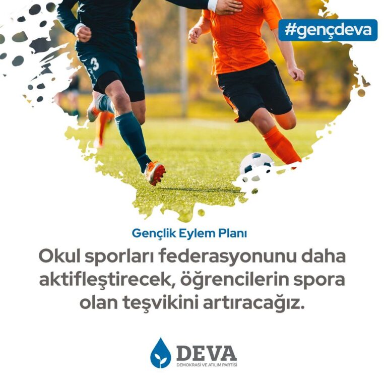 Okul sporları federasyonu daha aktifleşecek.