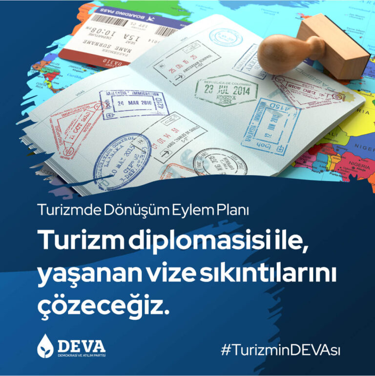 Turizm diplomasisi ile, yaşanan vize sıkıntılarını çözeceğiz.