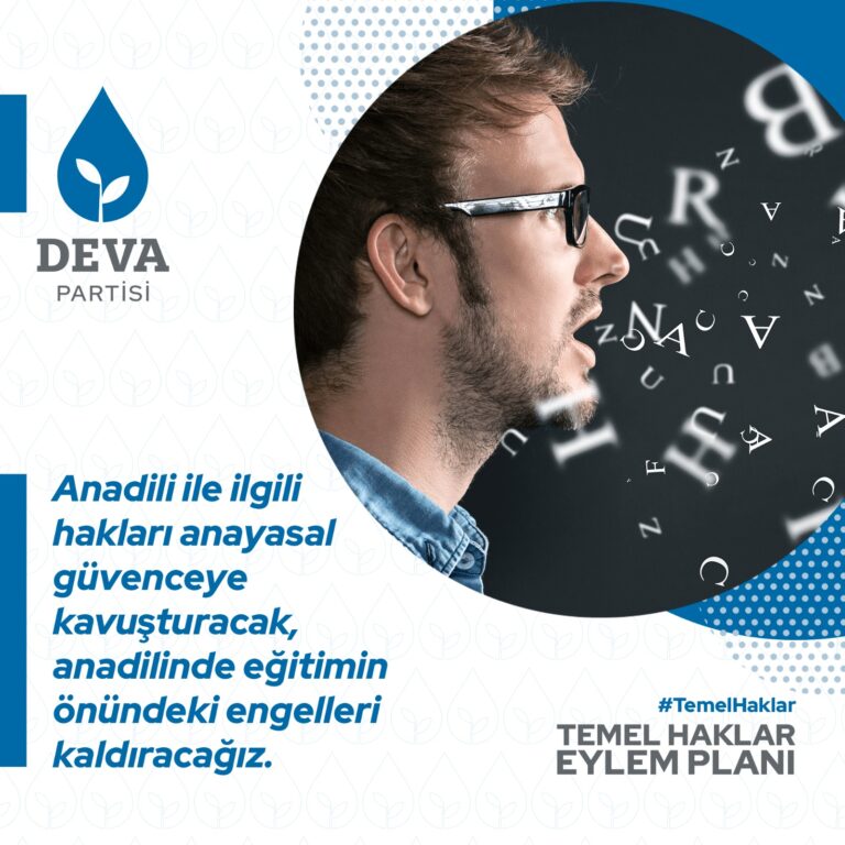 Anadili ile ilgili hakları anayasal güvenceye kavuşturacak, anadilinde eğitimin önündeki engelleri kaldıracağız.