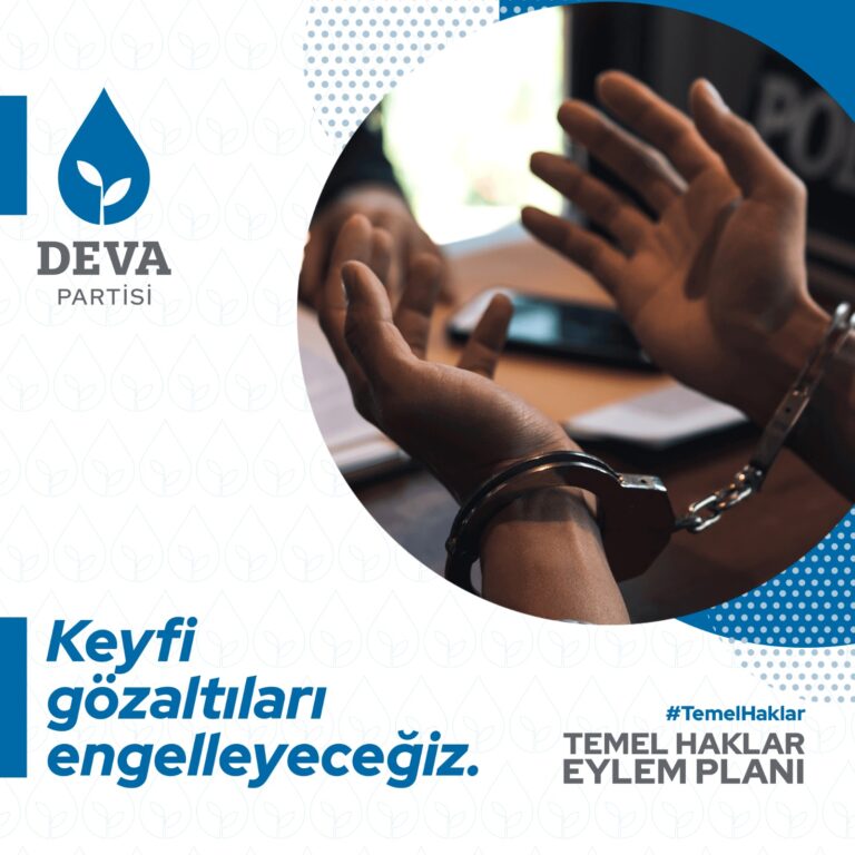 Tutuklamanın istisnai olarak uygulanmasını sağlayacak tedbirler alacağız.