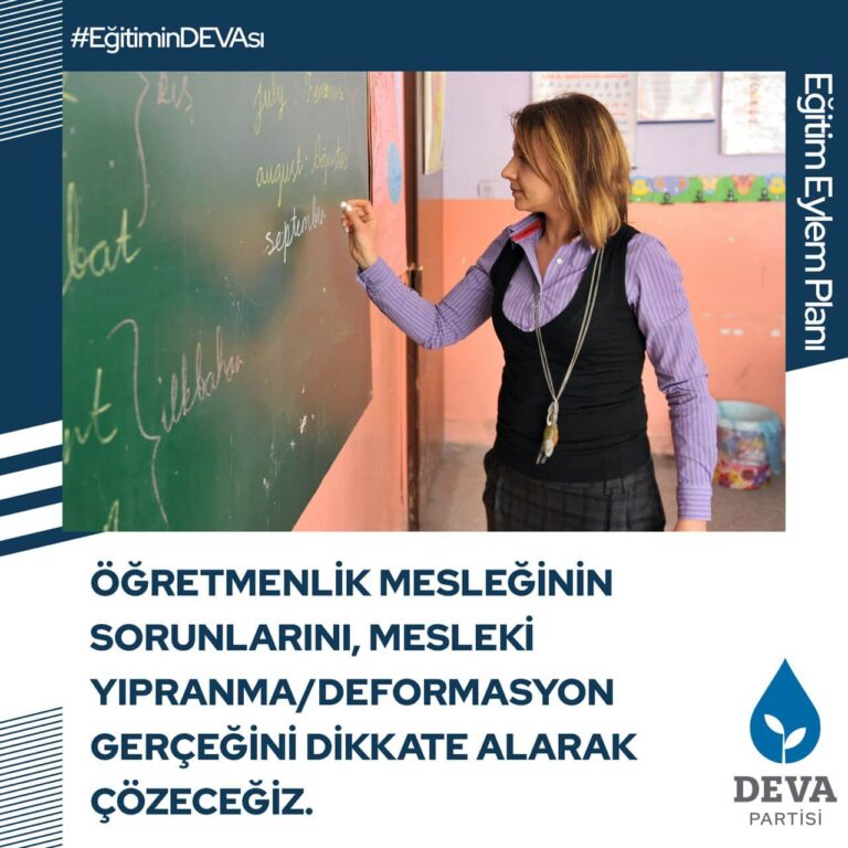 Öğretmenlik mesleğinin sorunlarını mesleki yıpranma deformasyon gerçeğini dikkate alarak çözeceğiz.