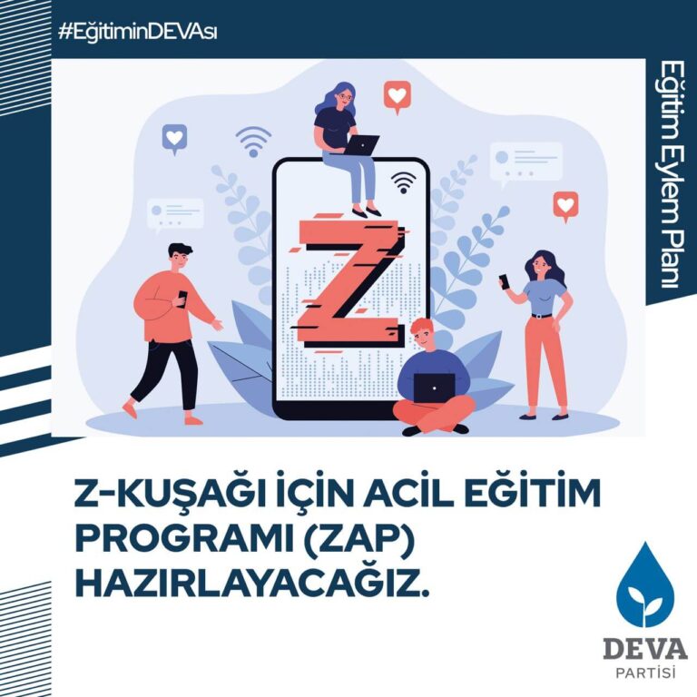 Z Kuşağı için acil eğitim programı hazırlayacağız.