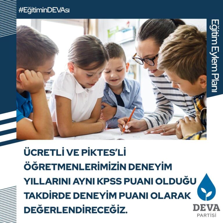 Ücretli ve piktesli öğretmenlerimizin deneyim yıllarını kpss puanın olduğu takdirde deneyim puanı olarak değerlendireceğiz.