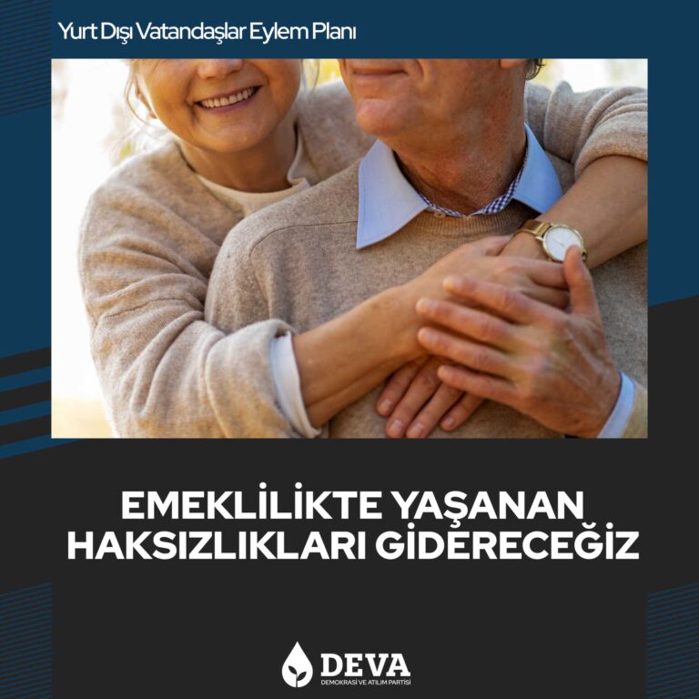 Emeklilikte yaşanan haksızlıkları gidereceğiz.