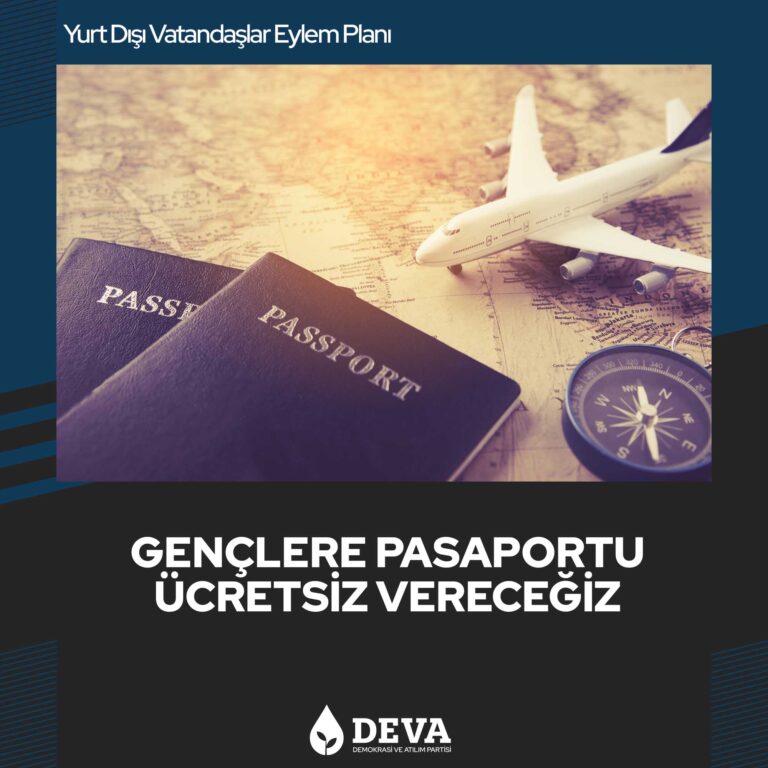 Gençlere pasaportu ücretsiz vereceğiz.